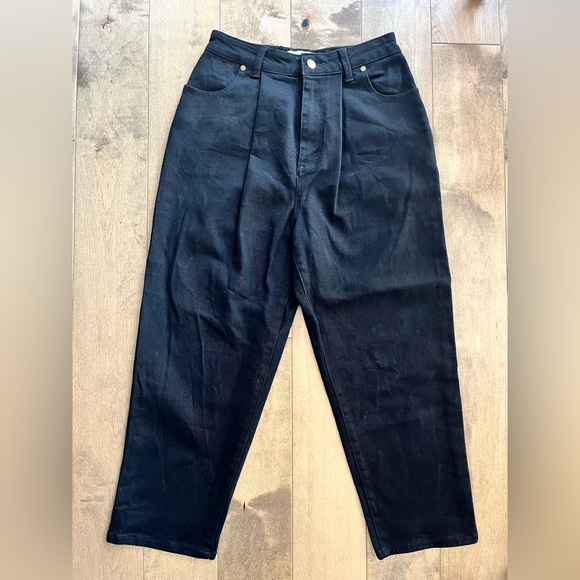 Zimmermann Black High Rise Straight Leg Jeans - Picture 11 of 12